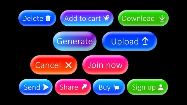 Glossy Gradient UI Buttons Pack