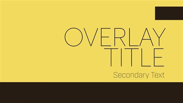 Minimalist Title Animation 05
